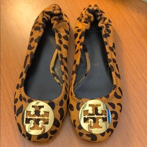 Tory Burch Leopard Flats Size 7